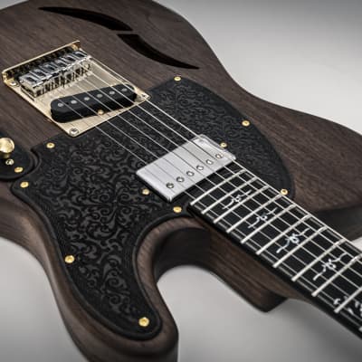 Mithans Guitars T'roots (American Walnut) boutique electric guitar image 6