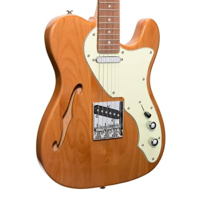 J&D Luthiers Thinline TE-Style Electric Guitar (Natural Gloss) image 7