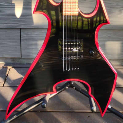 B.C. Rich Son of Beast " Avenge"  2001 Black with Red bevel Metal Monster Guitar! amazing image 12