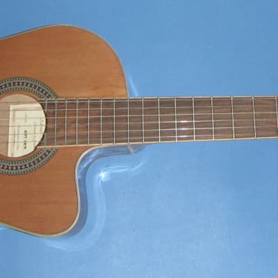 Antonio Hermosa AHT-10CE Thinline classical acoustic/electric Natural image 1