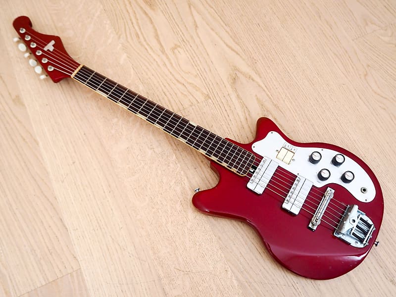 1960s Teisco MJ-2L Vintage Electric Guitar Japan, Guyatone Pickups 