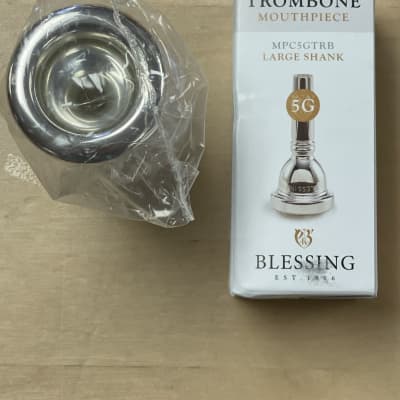 Blessing 5G Trombone Mouthpiece - Silver Plated image 2