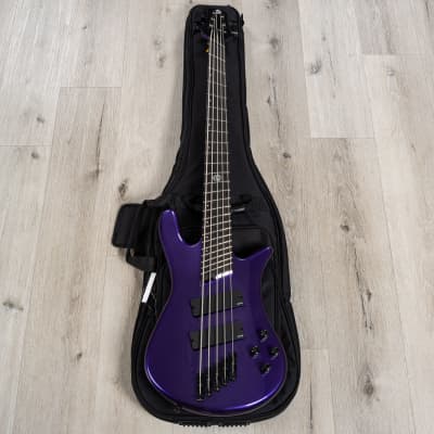 Mint Spector NS Dimension 5 HP Multi-Scale 5-String Bass, Ebony Fretboard, EMG 45DC, Plum Crazy Gloss image 11