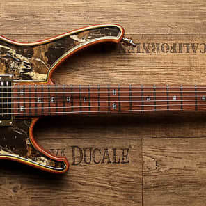 Insane Zerberus Nemesis with real Black & Gold Marble top customshop guitar #1BG001 Bild 2