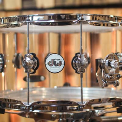 DW 8x14 Design Clear Acrylic Snare Drum - DDAC0814SSCL1 image 2