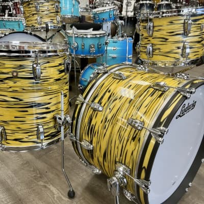 Ludwig Classic Maple Fab 3Pc Shell Pack 13/16/22 (Lemon Oyster) image 5
