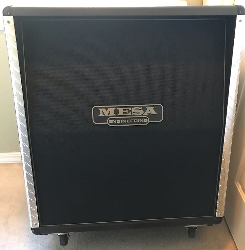 Mesa 4x12 Rectifier Oversized Cabinet with Diamond Plate Side Armor (Rare)