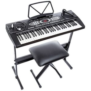 Alesis Meldoy 61 Portable 6-Key Digital Keyboard Pack w/ Stand, Bench, Accessories