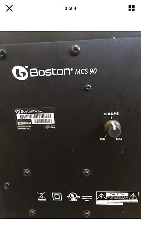 Boston acoustics fashion mcs 90 subwoofer