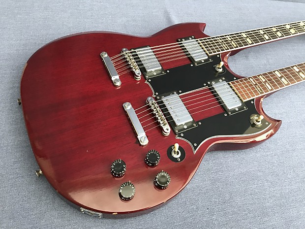 arbiter SGタイプ 希少 Arbiter SG Double Neck 6/12 sting electric guitar cherry red
