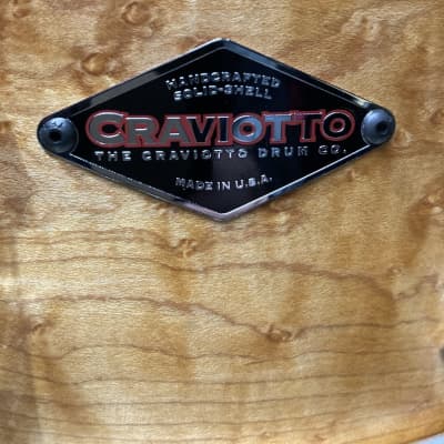 Frankie Banali's, Quiet Riot, Craviotto 14x6.5" Single Ply, Tube Lug Snare Drum, with Case, Signed! IMMACULATE 2006 - Gloss Lacquer image 8