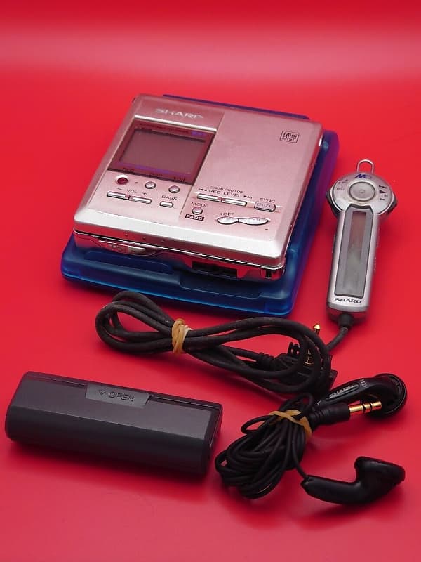 COMPLETE Sharp minidisc MD walkman player recorder MD-MT831 silver