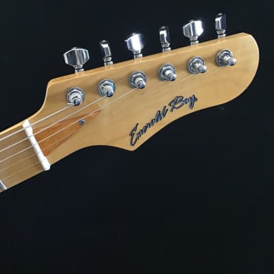 Emerald Bay custom shop multi-scale electric guitar, sonic blue image 3