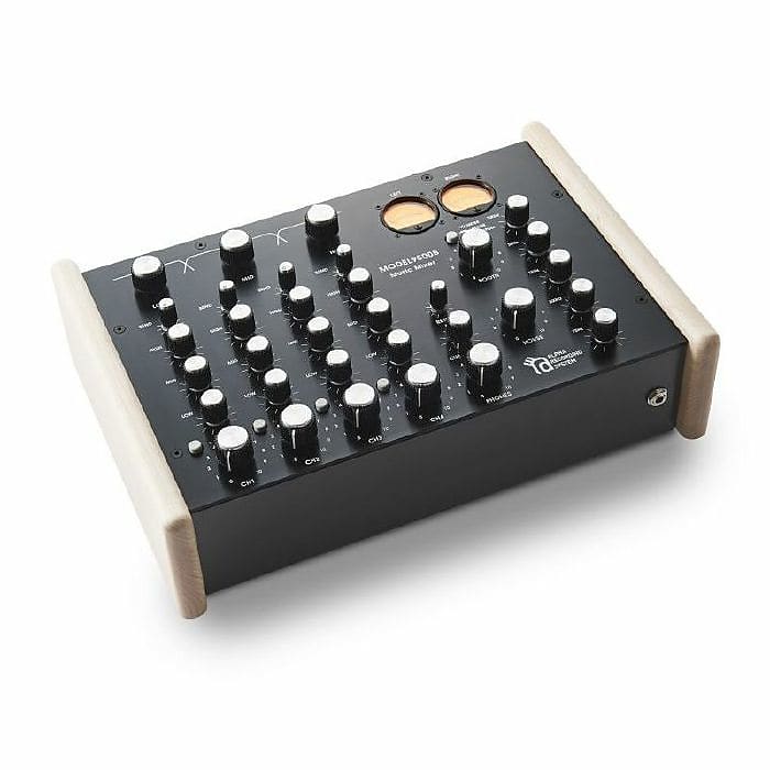 Alpha Recording System MODEL9500BW 4-Channel Rotary DJ Mixer (wood side  panels)