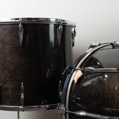 1980s Premier "Black Shadow" Resonator Drum Kit image 4