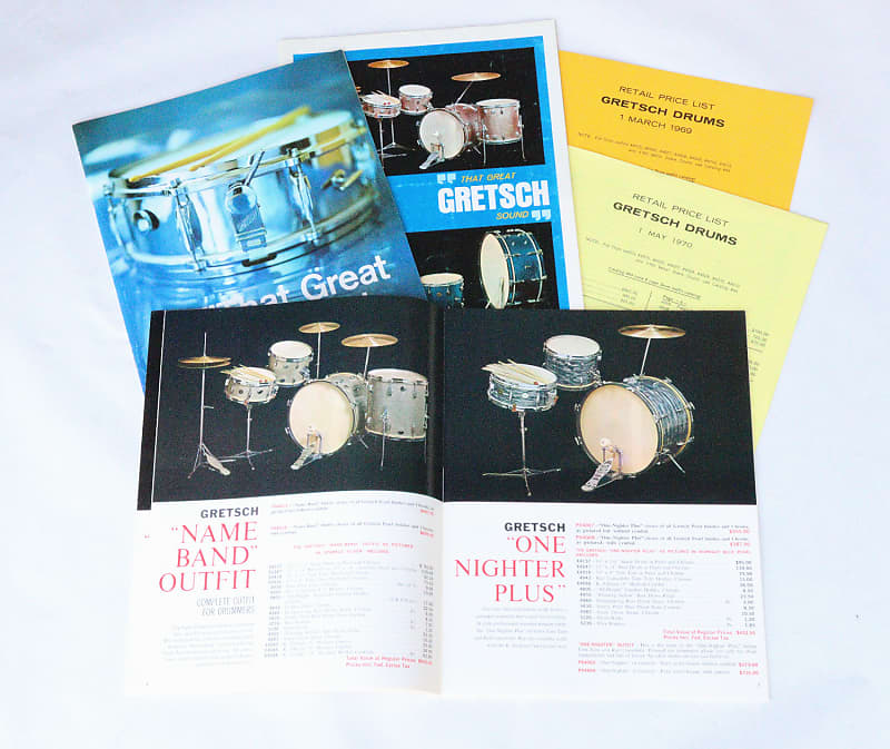 Original Gretsch Drum Catalogs & Price Lists / 1961, 1963, Reverb