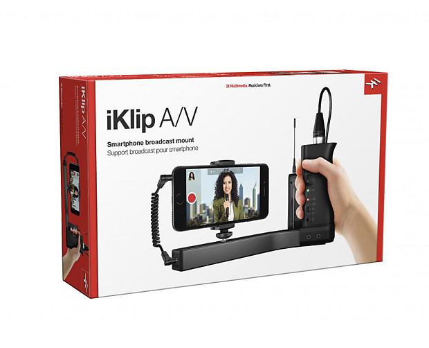 IK Multimedia iKlip A/V Smartphone Broadcast Mount image 1