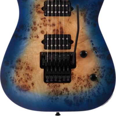 Jackson MJ Series Dinky DKRP Electric Guitar, Ebony Fingerboard, Transparent Blue Burst image 2