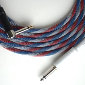 10 ft. Inst. Cable Mogami 2524, Silent & Rt Angle Plugs- Patriot TFlex-NEW image 2