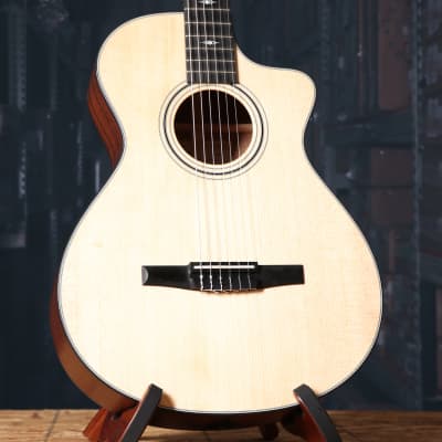 Taylor 312ce-N Grand Concert Nylon String Acoustic Electric Guitar Sapele image 1