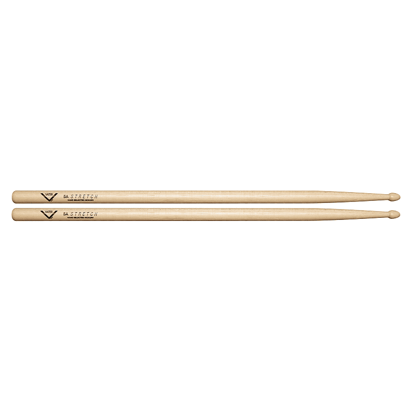 Vater VH5AS 5A Stretch Hickory Wood Tip Drum Sticks (Pair) image 1