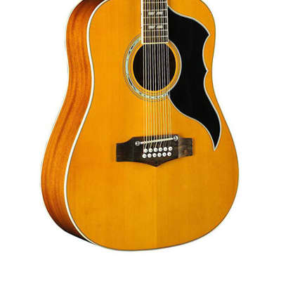 Eko Ranger 12 Dreadnought Vintage Reissue EQ Natural Stain Spruce Top Electro Acoustic Guitar New image 2