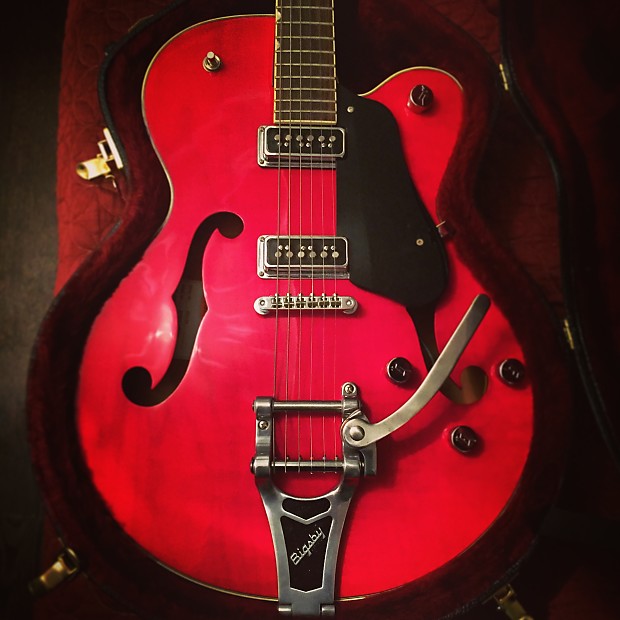 Gretsch G5129 Electromatic 2004 Firebird Red early Peerless made w hard soft cases Mint