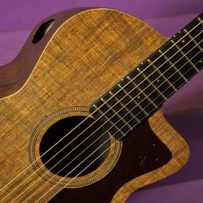 2020s Blackbird Savoy Parlor/Travel Composite/Ekoa Guitar (VIDEO! Fresh Setup, Ready to Go) image 5