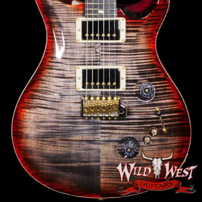 Paul Reed Smith PRS Wood Library 10 Top Custom 24-08 Brazilian Rosewood Board Charcoal Cherry Burst image 1