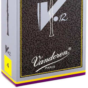 Vandoren CR614 V12 Series Eb Clarinet Reeds - Strength 4 (Box of 10)