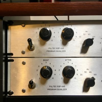 Pultec Eqp-1a-3 mached stereo pair equalizers original vintage image 4