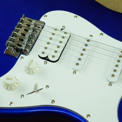 Giannini G-101 Electric Guitar, Metallic Blue Finish image 5