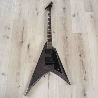 ESP LTD KH-V Kirk Hammett Signature Guitar, Ebony Fretboard, Black Sparkle image 3