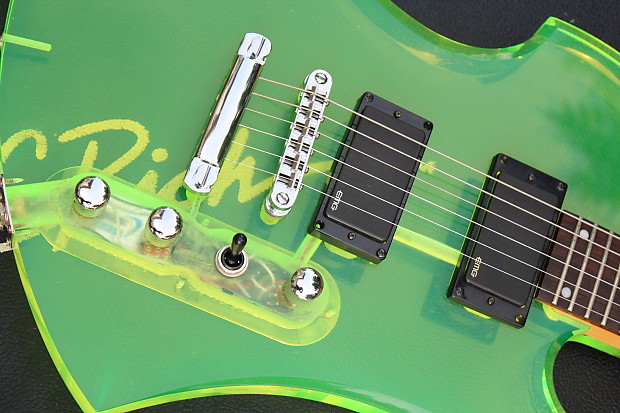B.C. Rich Mockingbird Acrylic Series See Thru Green Electric