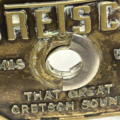 Gretsch Stop Sign Badge (5153T-D-12194) 80's - chrome image 13