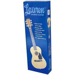 Lauren LA30 30" 1/2-Size Kids' Steel String Acoustic Guitar Natural