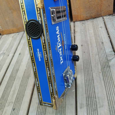 Cigare Box Guitare Bokson CBG 3 cordes Dom Tomas bleue image 2