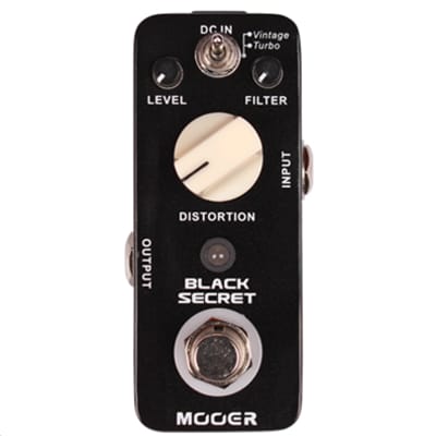Mooer Black Secret Distortion Micro Guitar Effects Pedal image 2