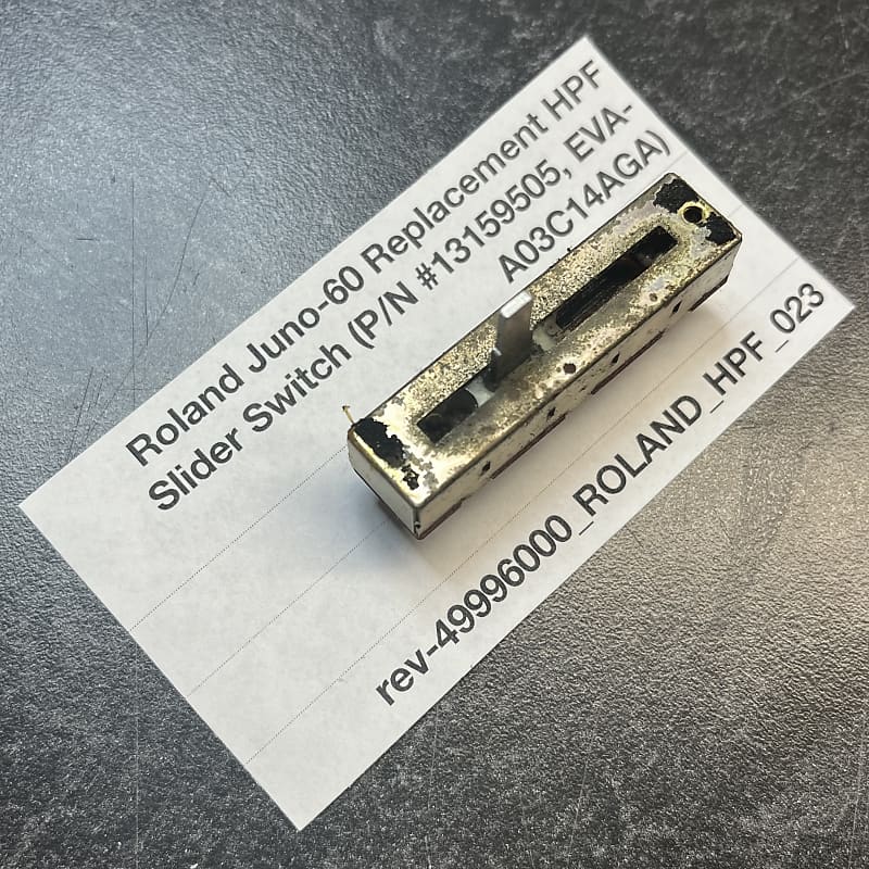 ORIGINAL Roland Juno-60 Replacement HPF Slider Switch (13159505) for Juno-60 image 1