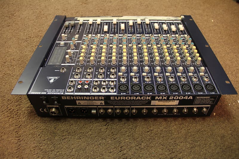 Behringer Eurorack MX2004A 20-Channel Mic / Line Mixer | Reverb