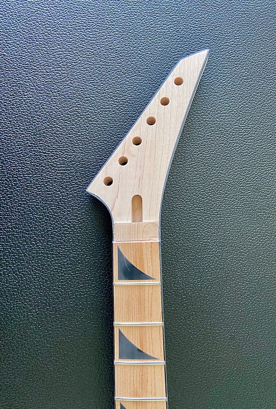 New Custom 24 fret conversion 24.75 inch scale maple guitar neck image 1
