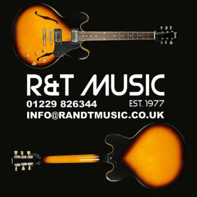 Burny Late 80's Fernandes RSA-60 ES-335 Reissue Vintage Sunburst