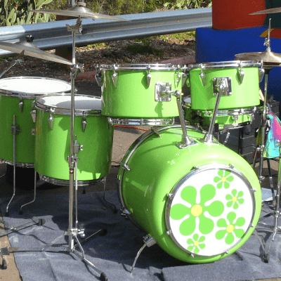 Zickos Supersonic Rare fiberglass drums from 1970s / restored image 1