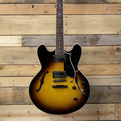 Heritage  Standard H-535 Semi-Hollow Electric Guitar Original Sunburst w/ Case image 4