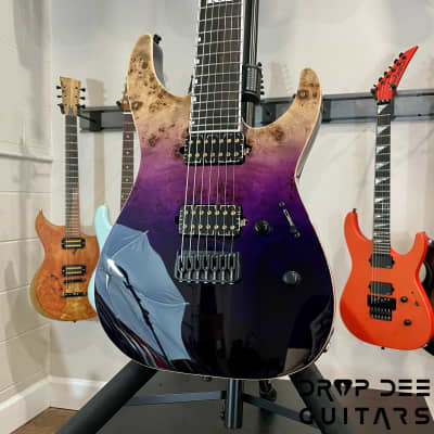 ESP E-II M-II 7 HT 7-String Electric Guitar w/ Case-Purple Natural Fade image 4