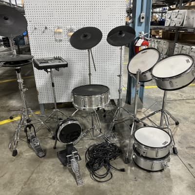 Roland V-Drum kit with TD-20 brain 4-toms, snare, hi-hat, cymbals, stands