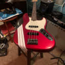 Fender American Professional Jazz Bass 2018 Candy Apple Red WITH white racing stripes