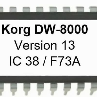 Korg  DW-8000  OS 13 Final EPROM Firmware Upgrade Kit for DW8000 image 1