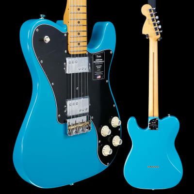Fender American Professional II Telecaster Deluxe, Maple Fb, Miami Blue