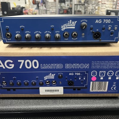 Aguilar AG 700 Limited Edition Blue Bronco 700-Watt Bass Amp Head  New! image 1